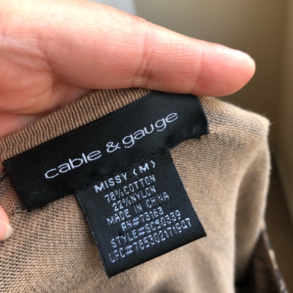 Cable & Gauge Leopard Print Cardigan - Picture 4 of 4